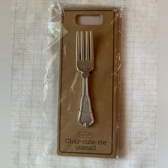 Mud Pie Charcuterie Silver Plated Fork - Picture 4 of 6